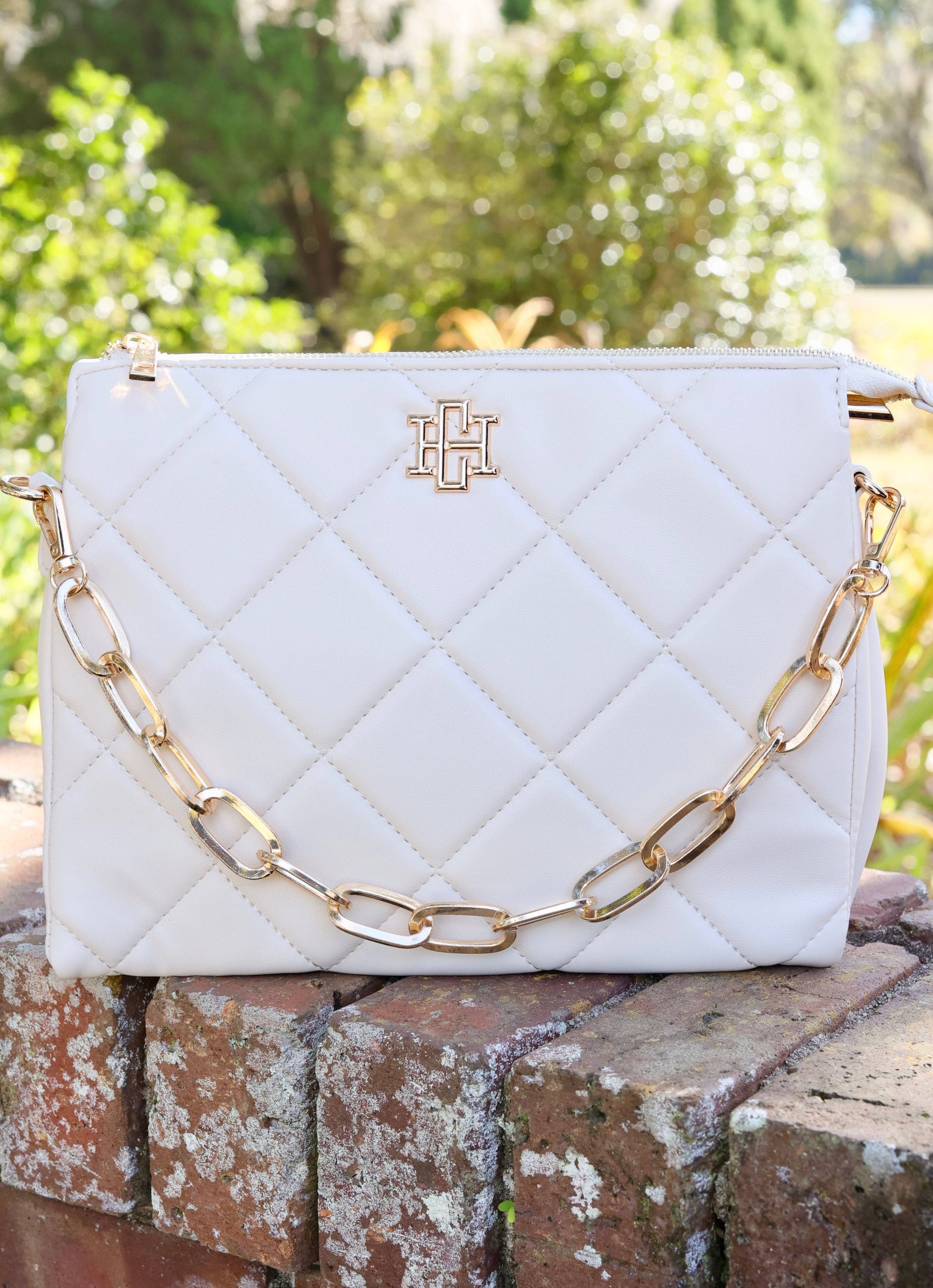 Caroline Hill - Ariana Crossbody CREAM QUILTED LD: Default