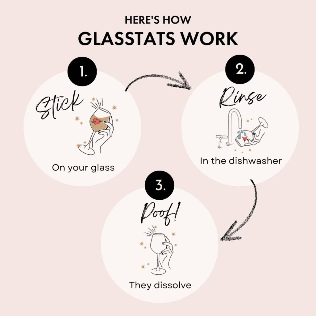 GlassTats - Engagement Drink Markers