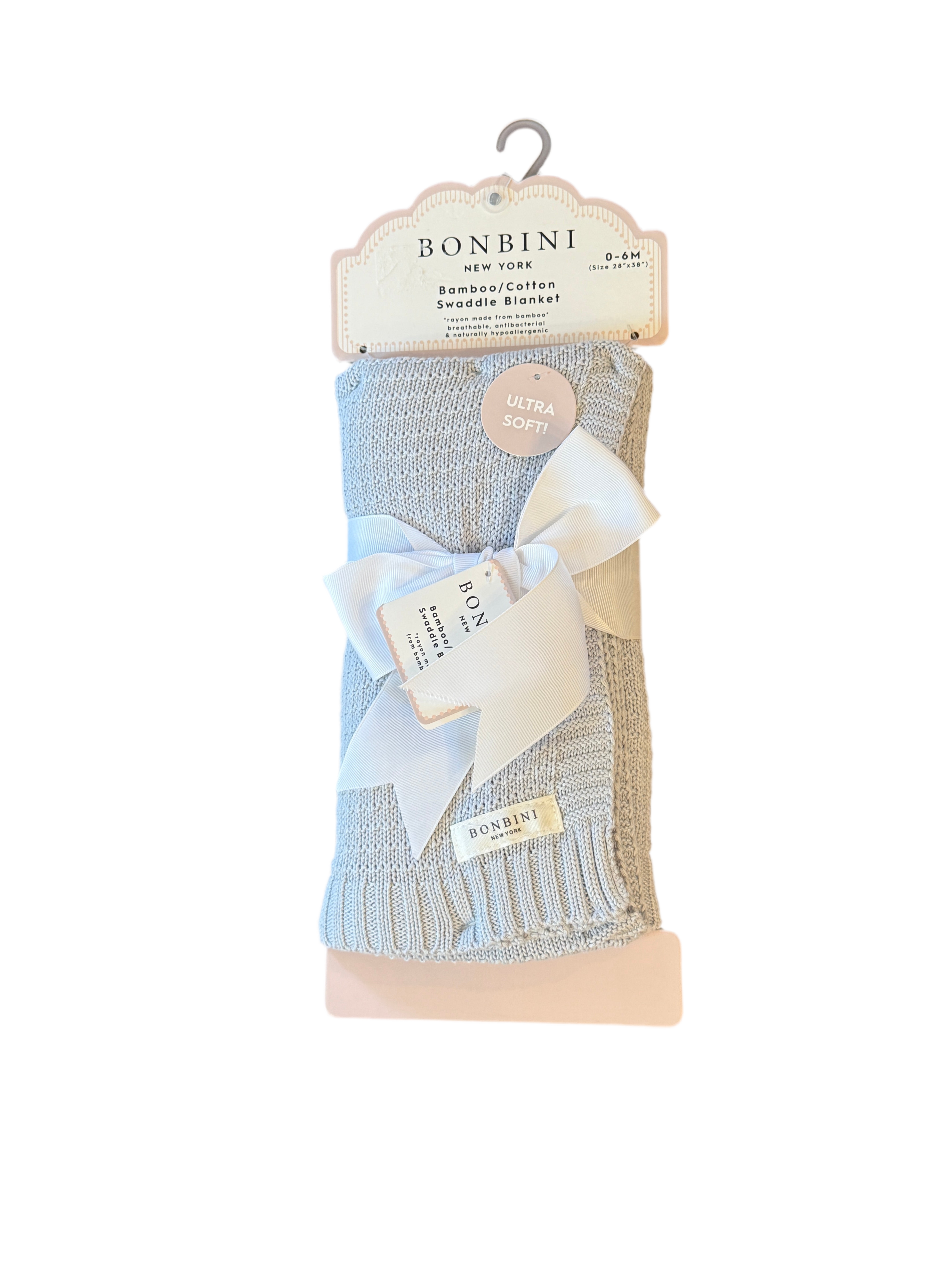 Bonbini Gray Bamboo Swaddle Blanket