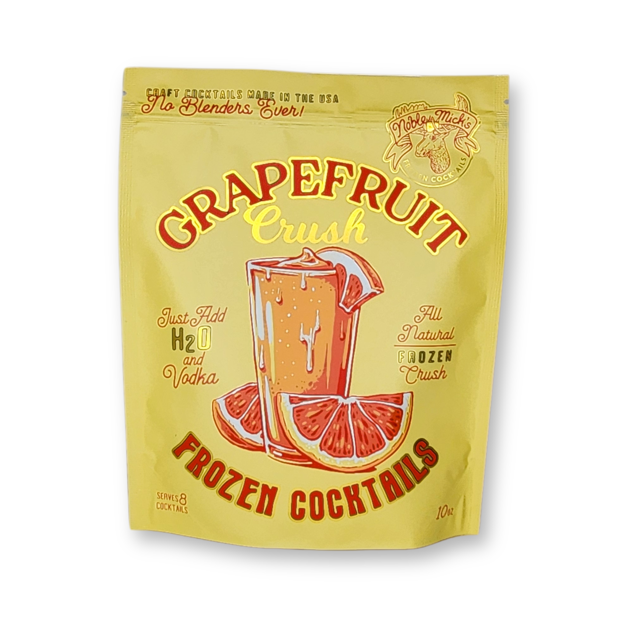 NOBLE MICK'S - Single Serve Craft Cocktails - Grapefruit Crush Frozen Cocktail