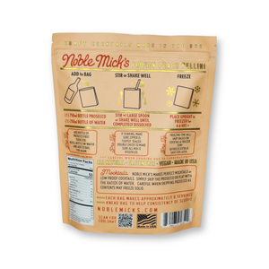NOBLE MICK'S - Single Serve Craft Cocktails - Peach Bellini Frozen Cocktail