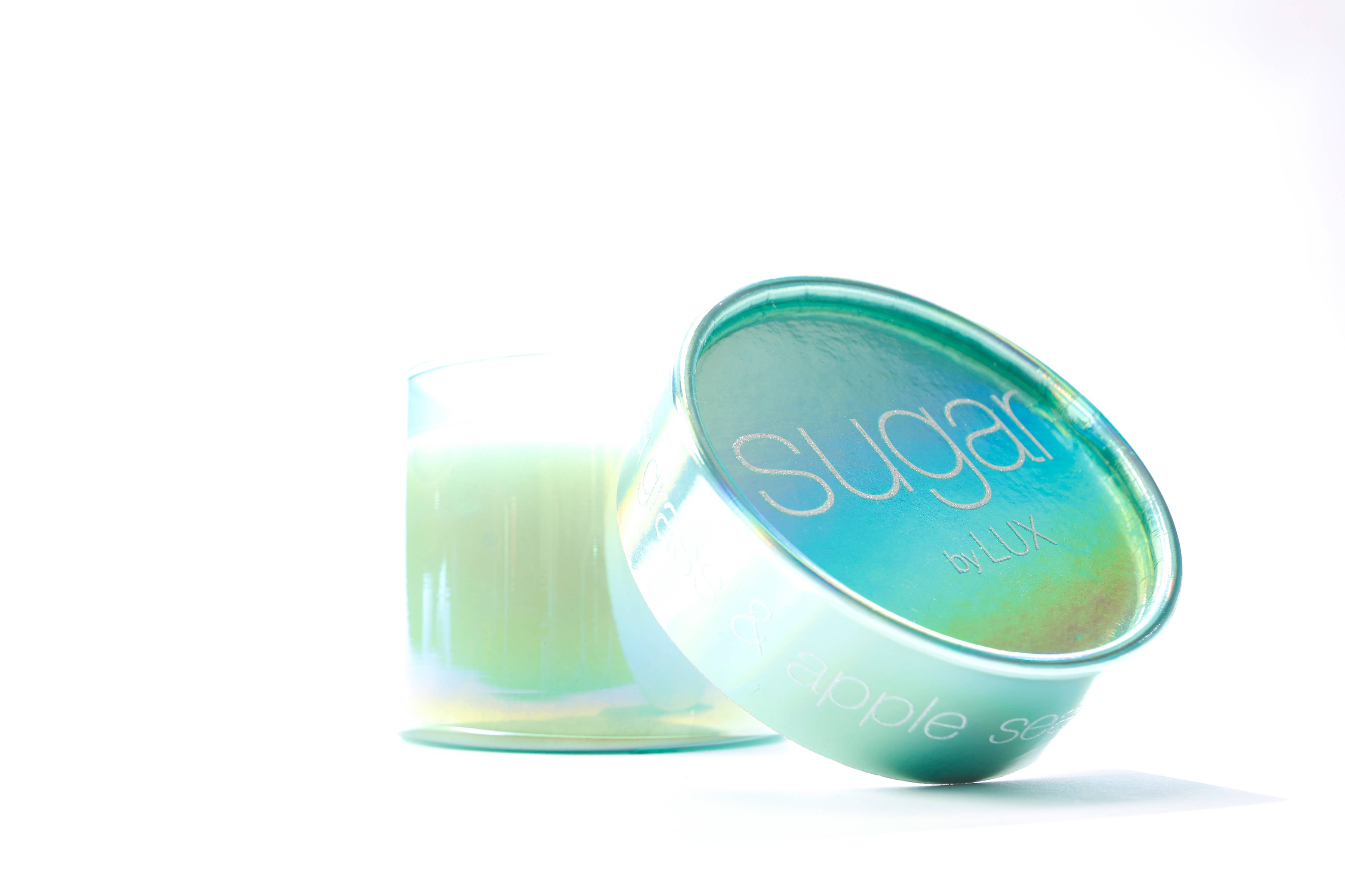 LUX FRAGRANCES - SEA GRASS AND APPLE 2 WICK DECORATIVE LID CANDLE