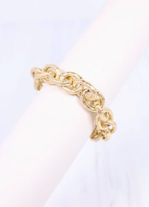 Caroline Hill - Brooke Stretch Bracelet WORN GOLD