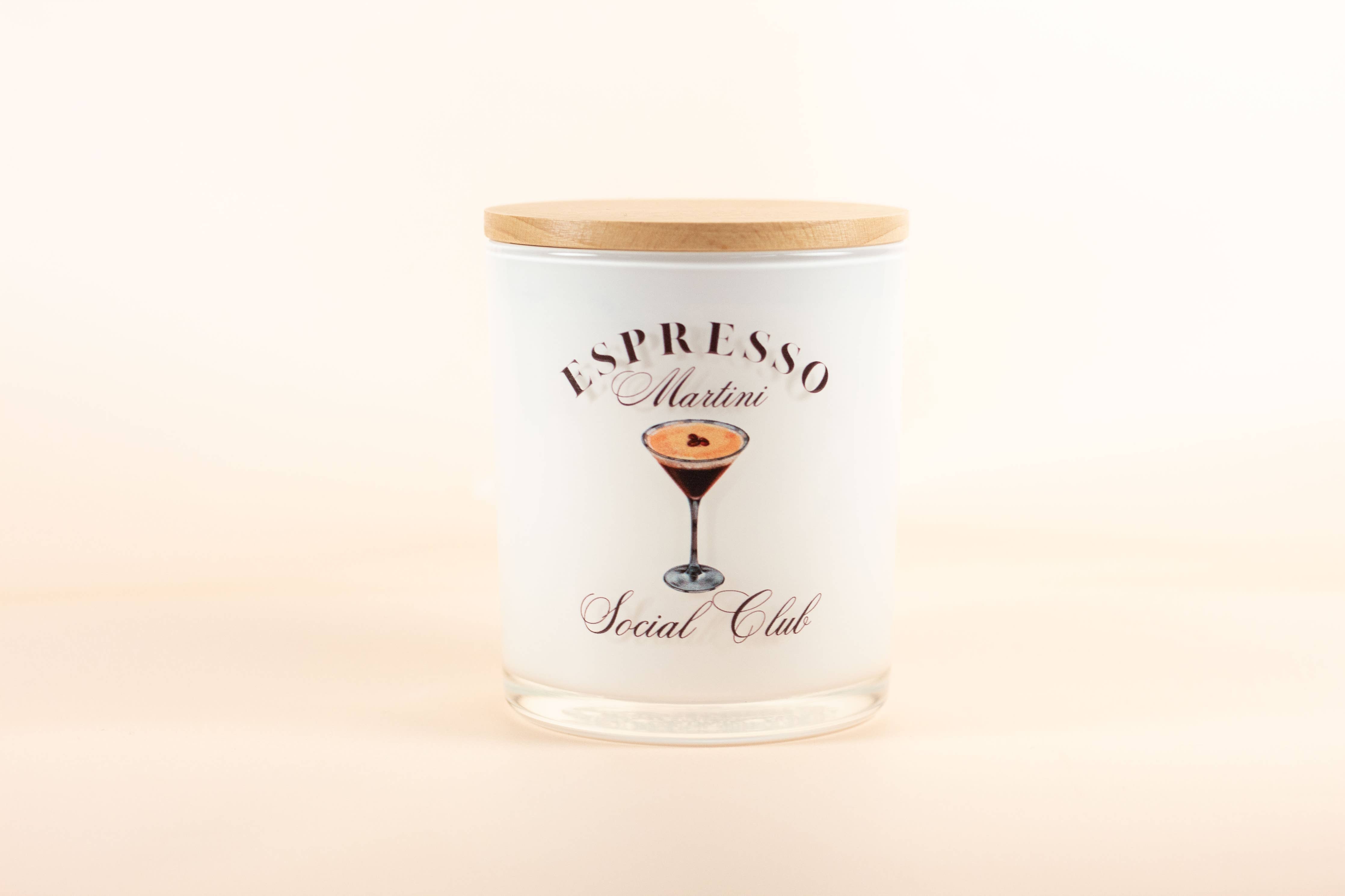 Unplug Soy Candles - Espresso Martini Social Club Soy Candle: Hazelnut Coffee