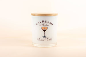Unplug Soy Candles - Espresso Martini Social Club Soy Candle: Hazelnut Coffee