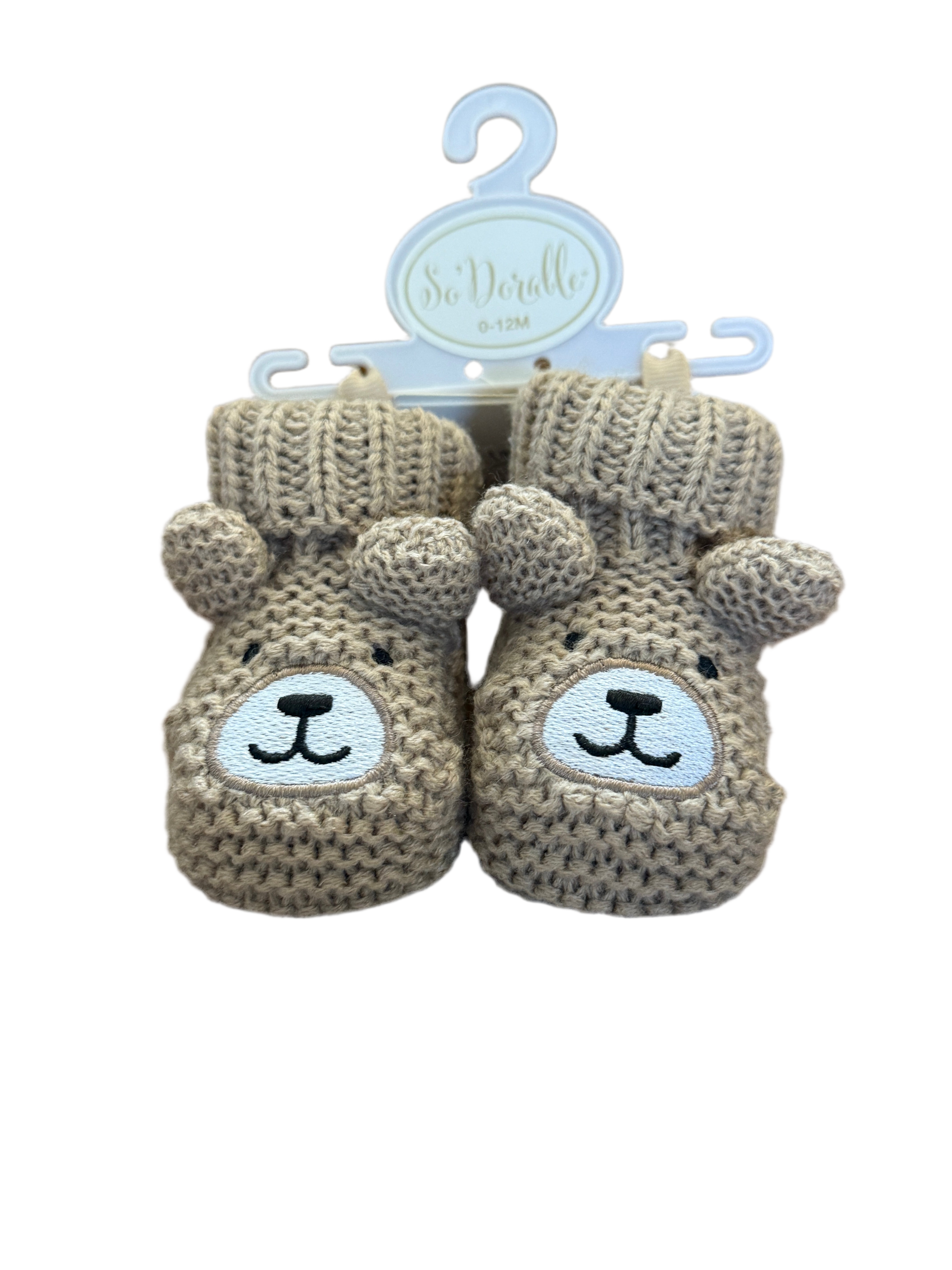 So’Dorable Knit Bear Booties