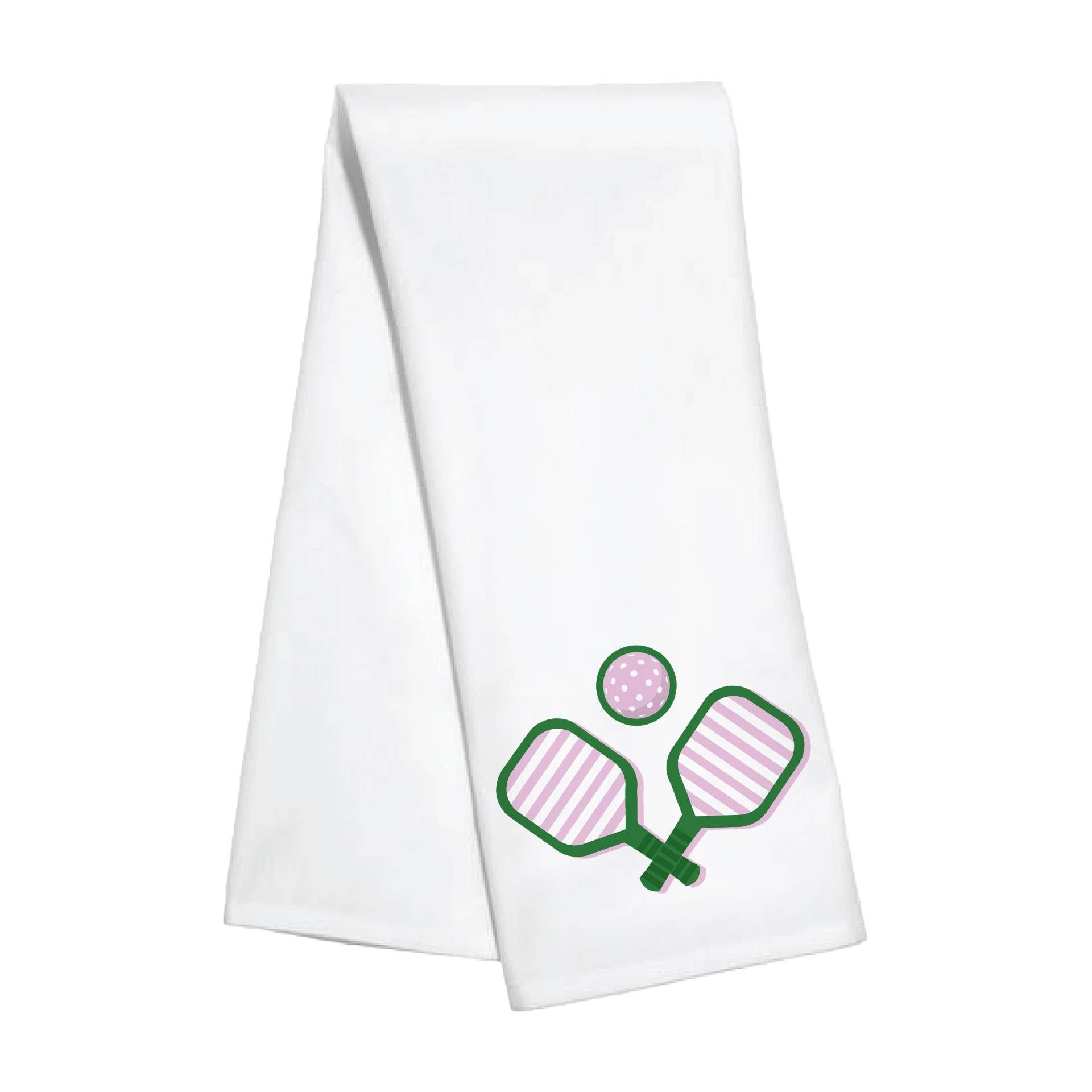 Toss Designs - Kitchen Towel - Striped Pickleball Paddle