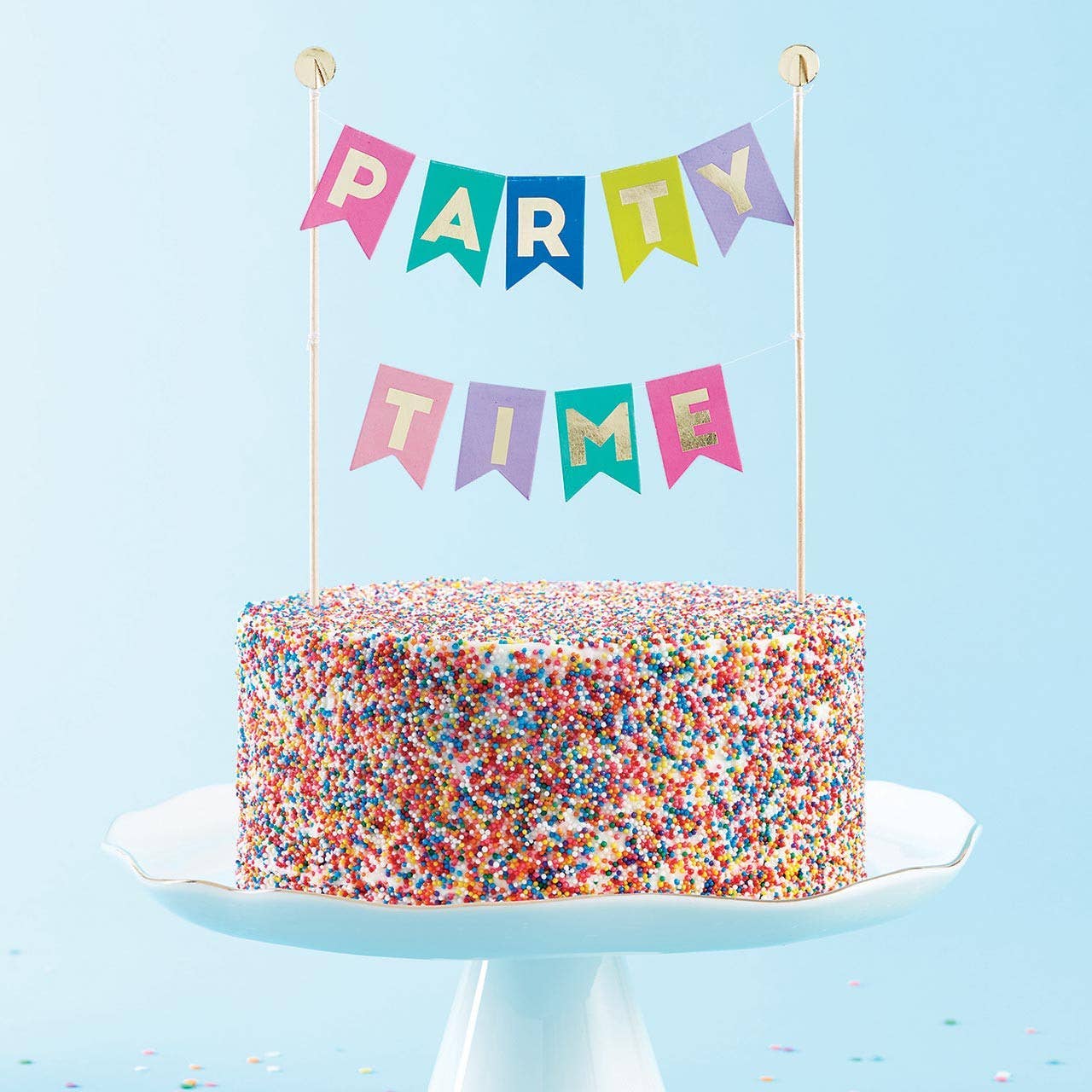 Angle - Garland Cake Topper - Party Time