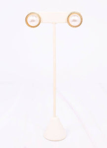 Caroline Hill - Gosling Pearl Stud Earring GOLD: Default