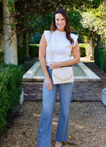 Caroline Hill - Ariana Crossbody CREAM QUILTED LD: Default