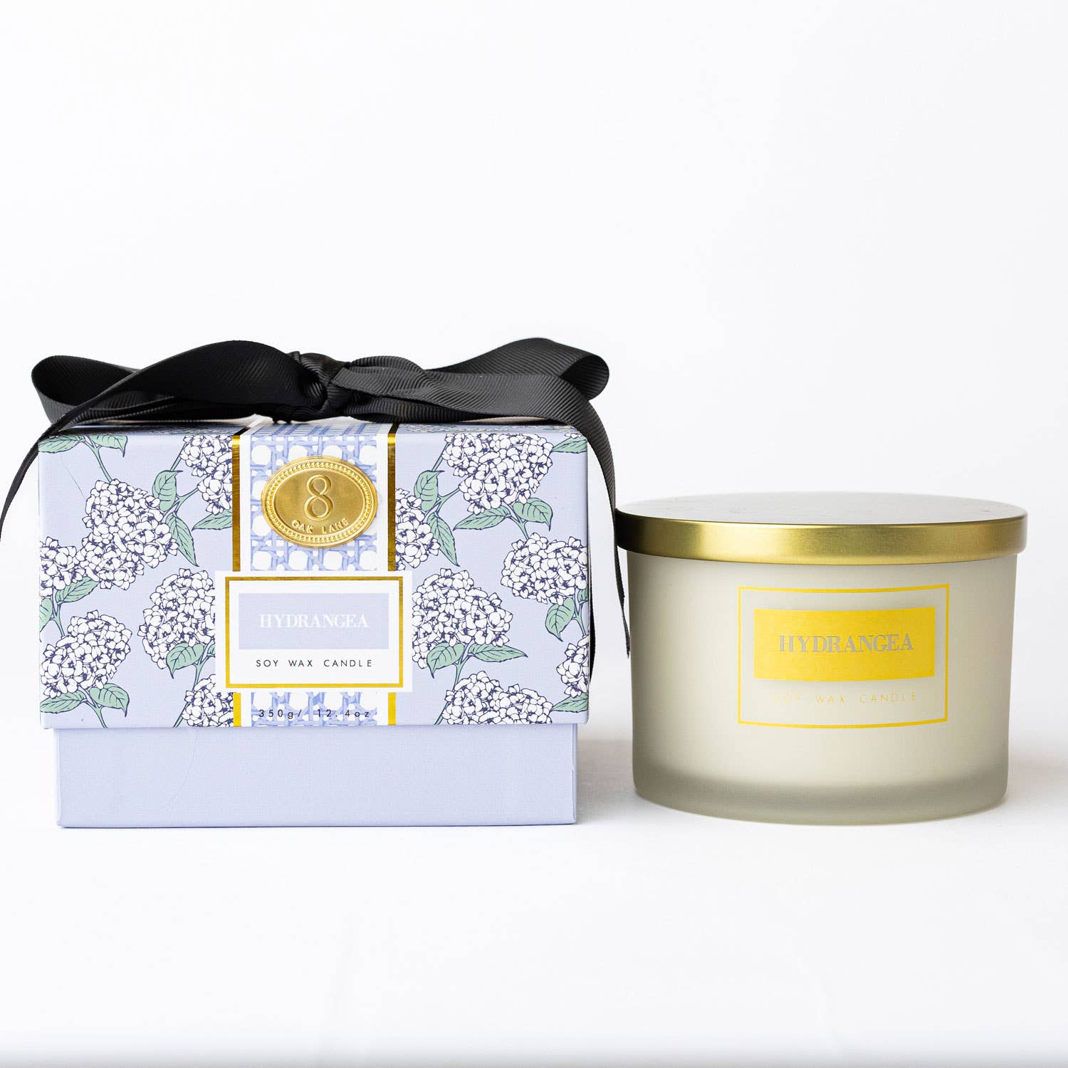 8 Oak Lane - Hydrangea 3-Wick Boxed Soy Wax Candle