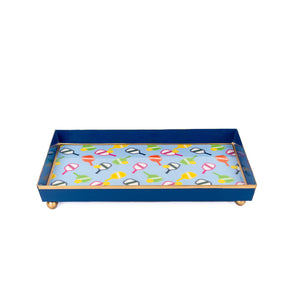 Jaye's Studio - Pickleball Enameled Oliver Tray 8x12: Multi-Color