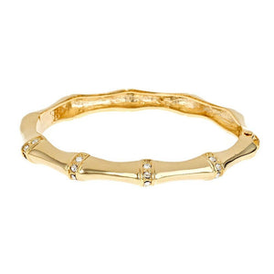 Fornash - Stone Bamboo Bracelet: Gold