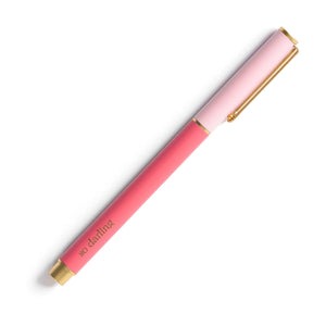 Mary Square Snap Cap Pen | Colorblock Pink