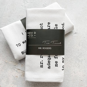 DEV D + CO. - I'm Dreaming Of A White Christmas - Tea Towel - Holiday: RED