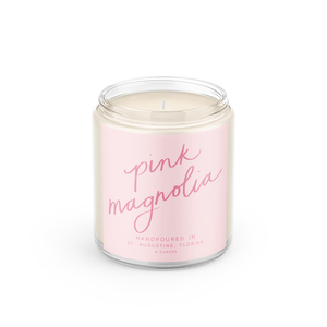 Poured Goods - Pink Magnolia: 8 oz Soy Wax Hand-Poured Candle