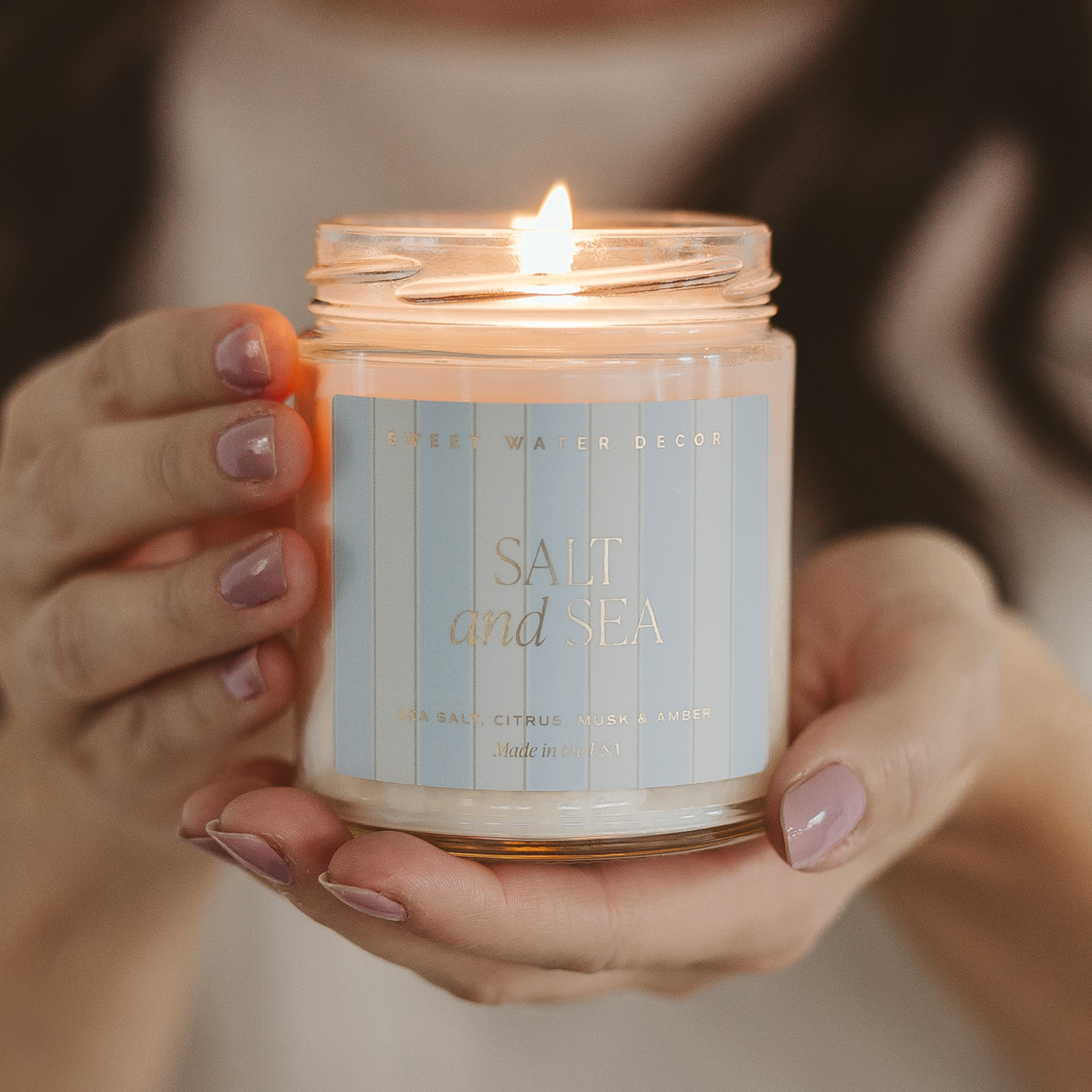 Sweet Water Decor - Salt and Sea 9 oz Soy Candle - Home Decor & Gifts
