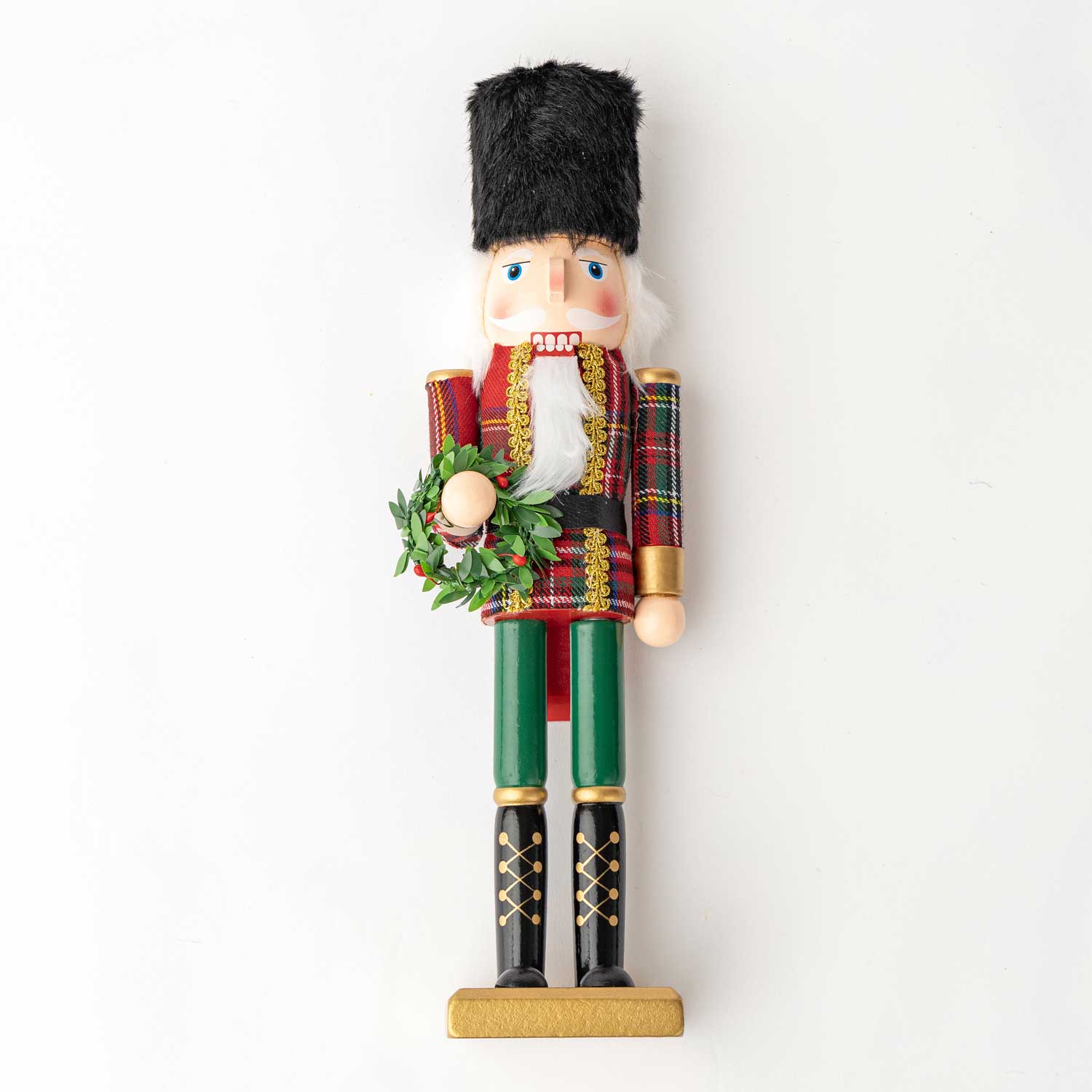 8 Oak Lane - Plaid 15" Nutcracker