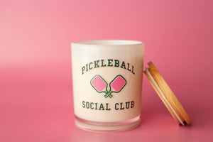 Unplug Soy Candles - Pickleball Social Club Soy Candle: Sugared Citrus