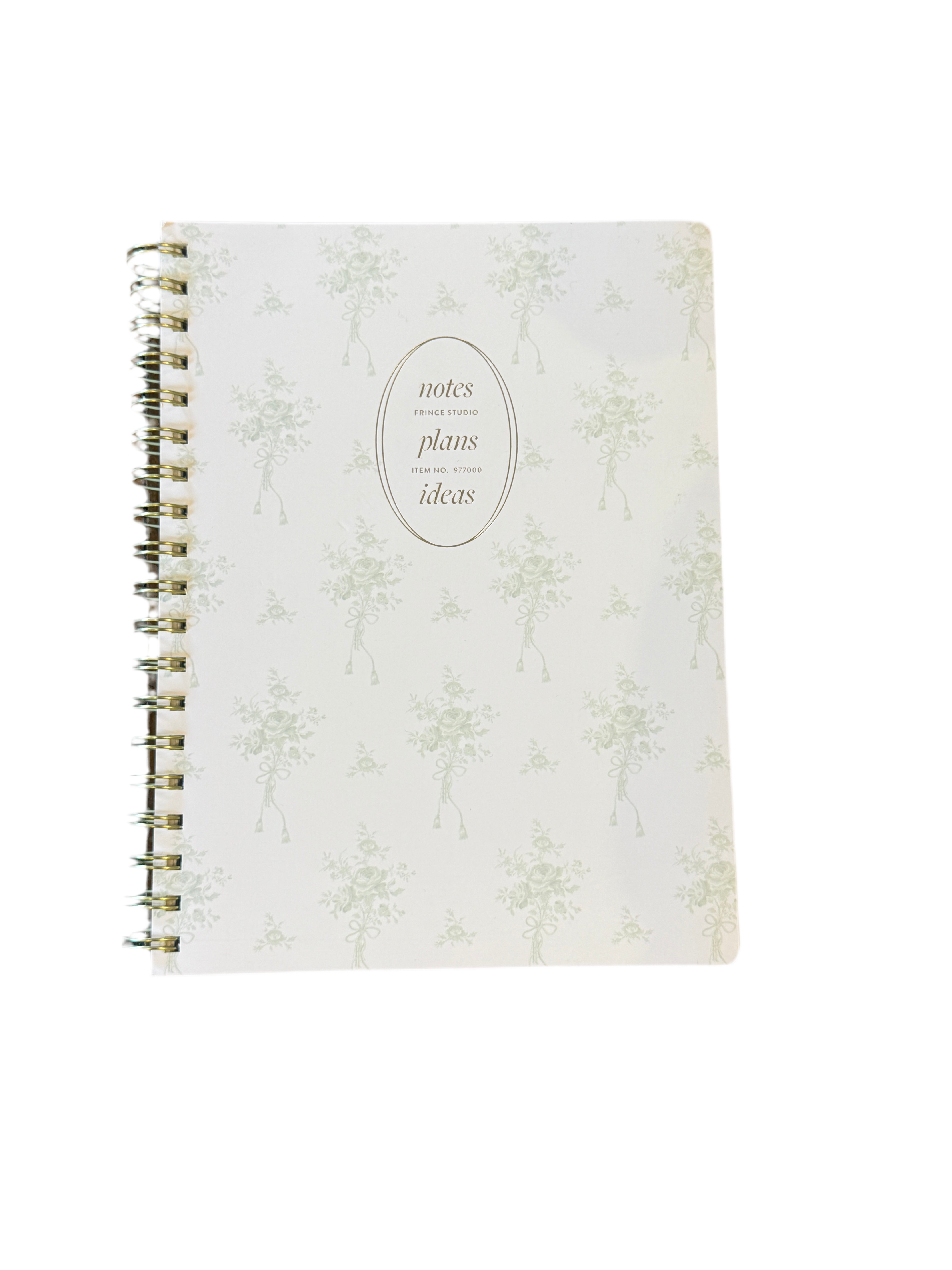 Fringe Studio Notes & Plans Notebook Green
