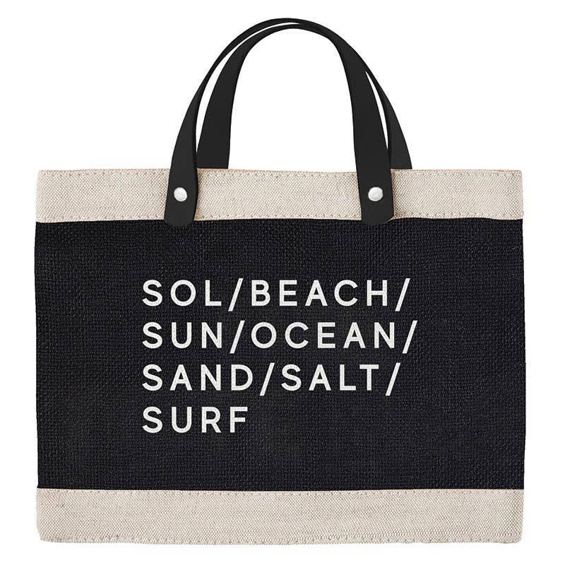 Angle - Mini Black Market Tote - Sol Beach Sun