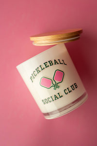 Unplug Soy Candles - Pickleball Social Club Soy Candle: Sugared Citrus