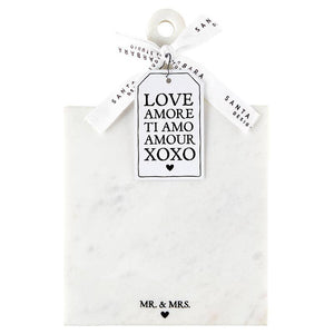 Santa Barbara Design Studio by Creative Brands - Marble Board with Handle - Mr. & Mrs.