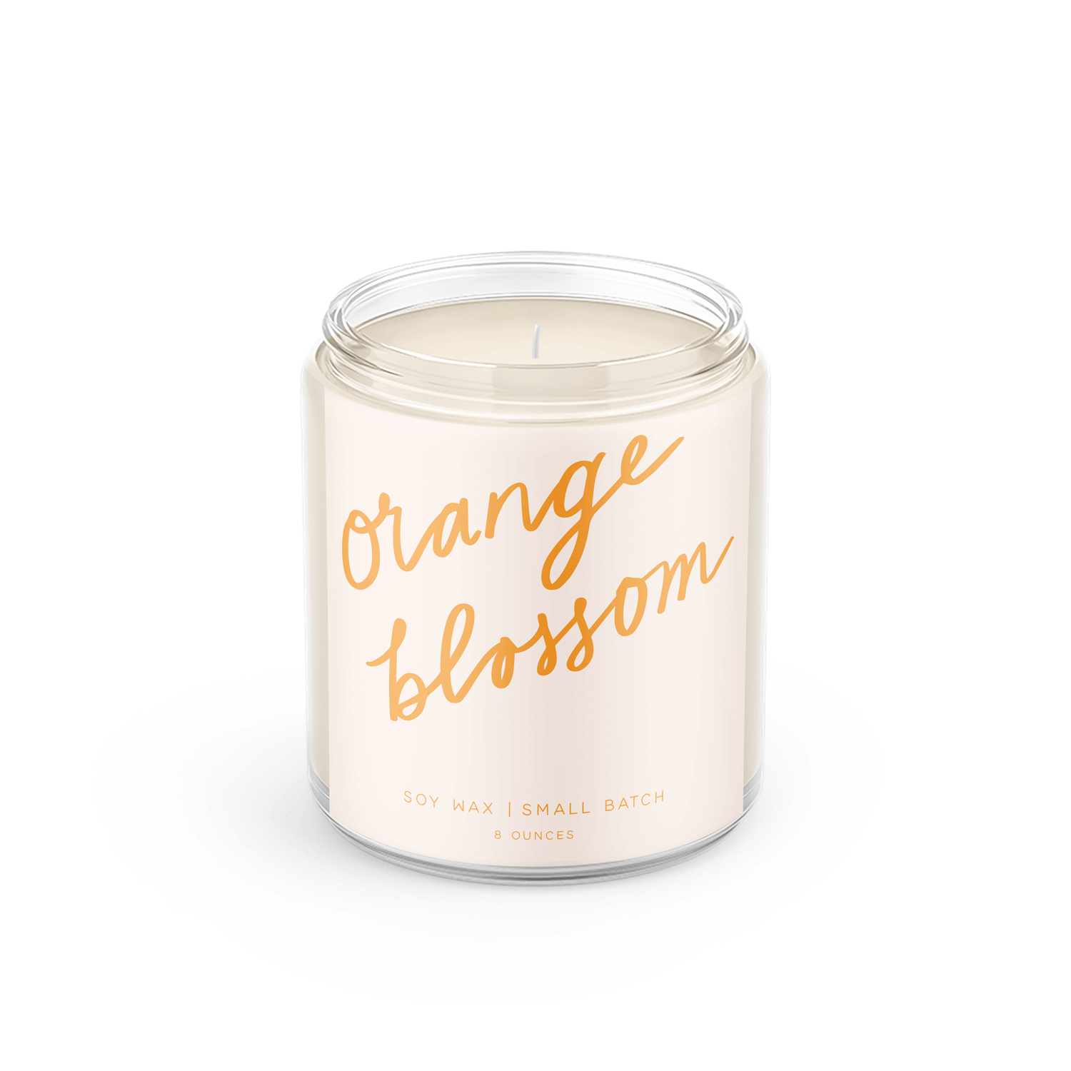Poured Goods - Orange Blossom: 8 oz Soy Wax - Small Batch Candles