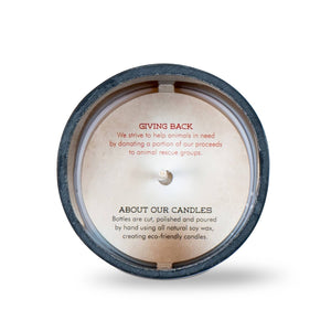 Rescued Wine Candles - Hard Apple Cider Soy Candle - Upcycled Candles - Man Candles