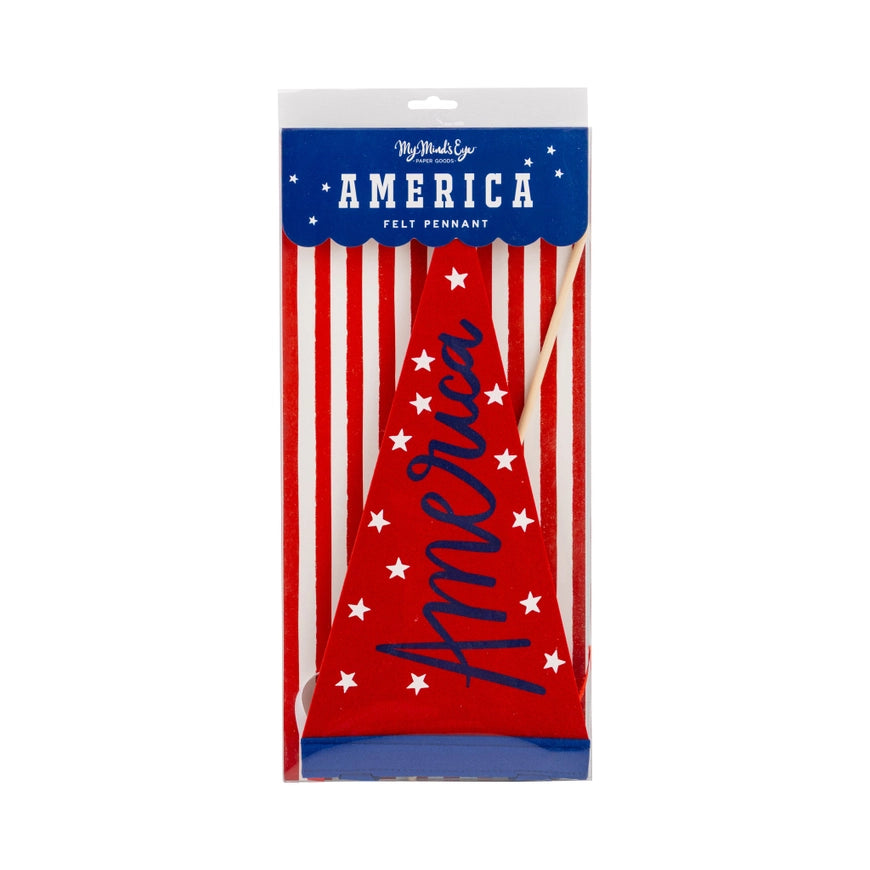 My Minds Eye - America Felt Pennant Banner