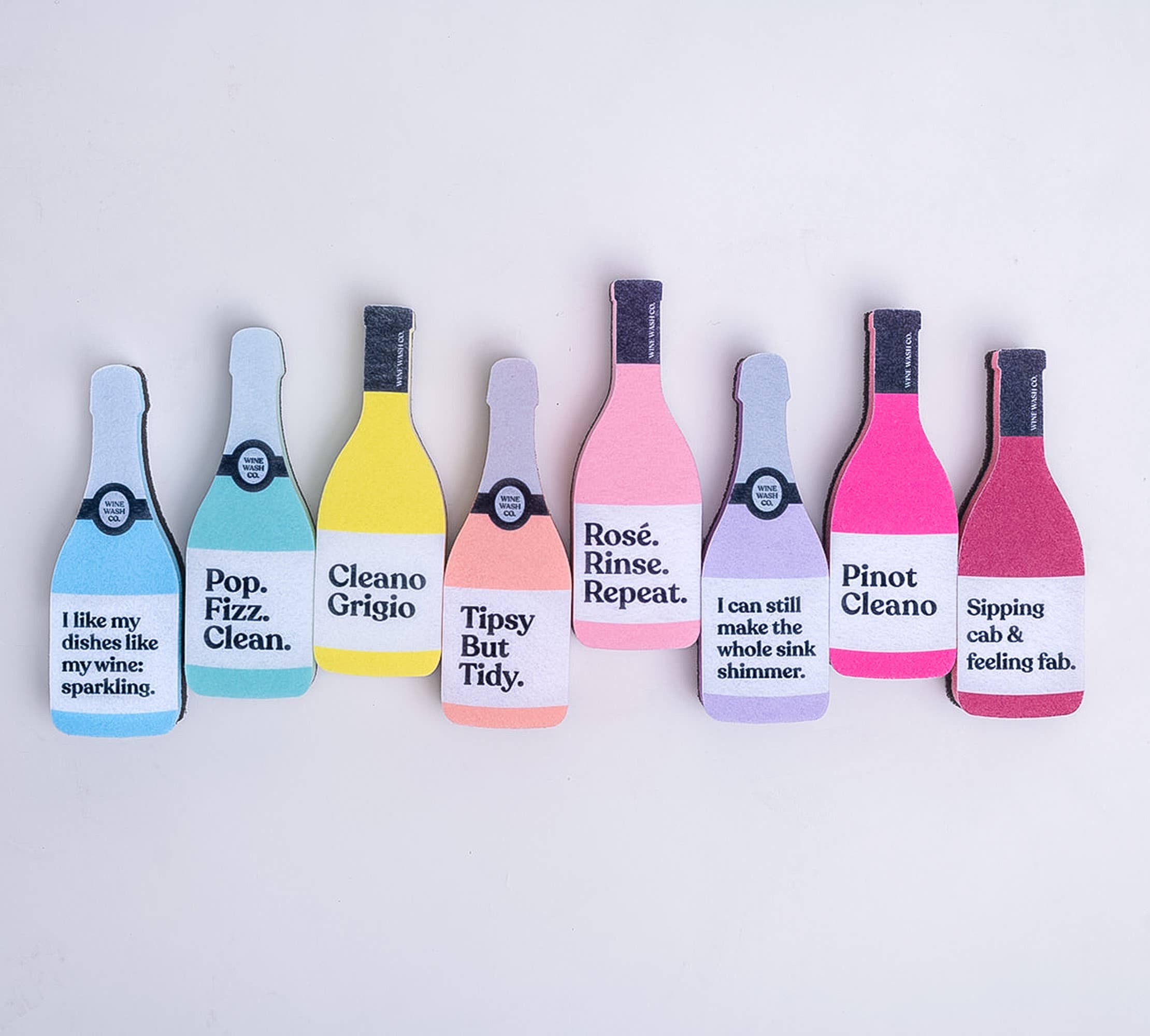 Wine Wash Co. - Scrubbly™ Kitchen Sponge: Rosé Rinse Repeat
