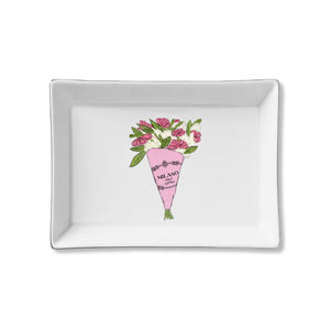 Toss Designs - Ceramic Tray- Bouquet Milano
