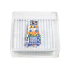 Mud Pie Stripe Pumpkin Topiary acrylic napkin holder and weight set for fall and Thanksgiving entertaining