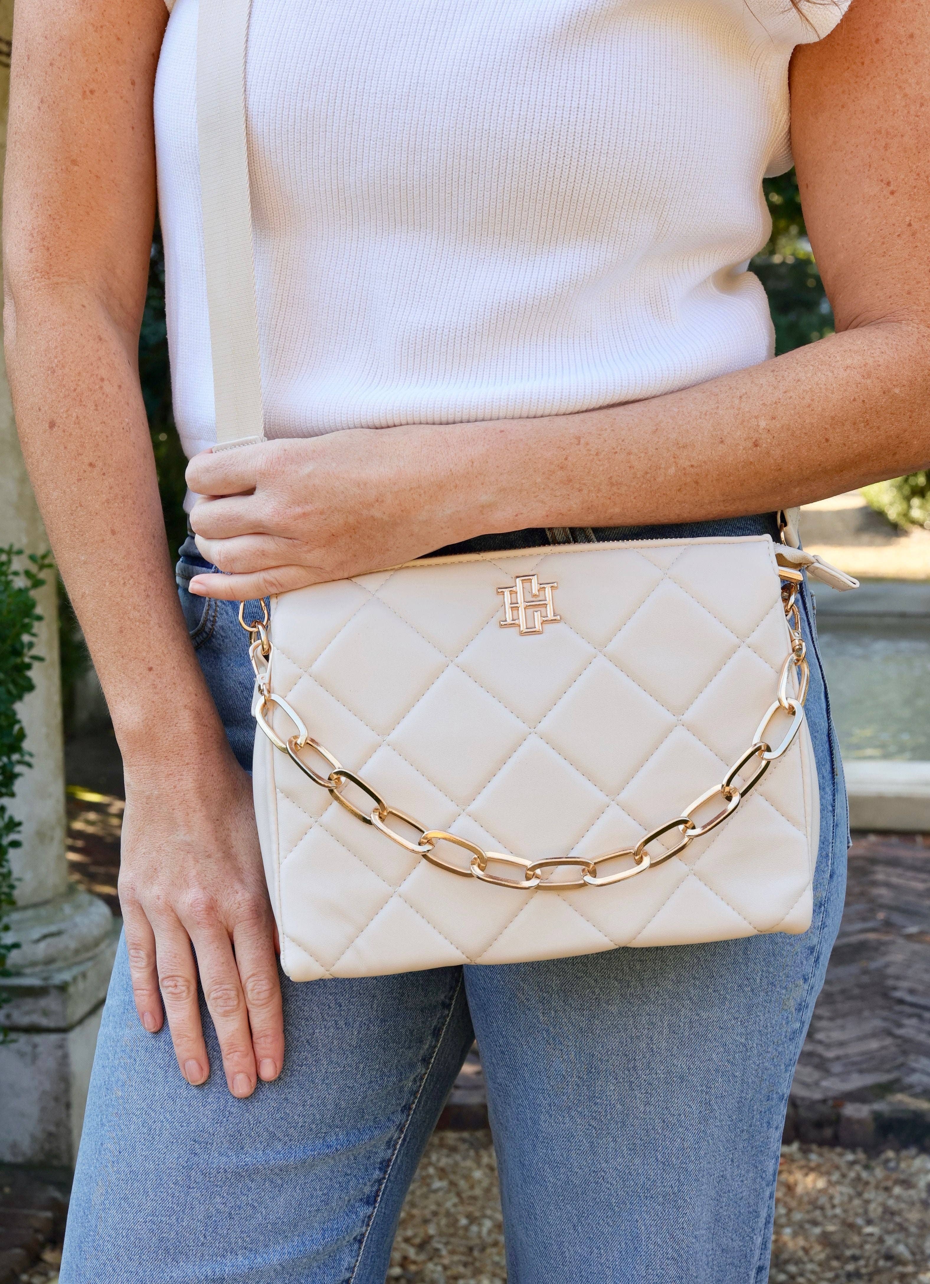 Caroline Hill - Ariana Crossbody CREAM QUILTED LD: Default