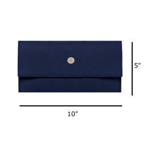 Peachy Pendants - Cambridge Clutch - Navy with Interchangeable Bow: Tartan Plaid