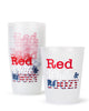 The Royal Standard Red White & Boozy frosted party cups featuring a patriotic red, white, and blue design, perfect for Fourth of July celebrations, BBQs, lake weekends, and summer entertaining.