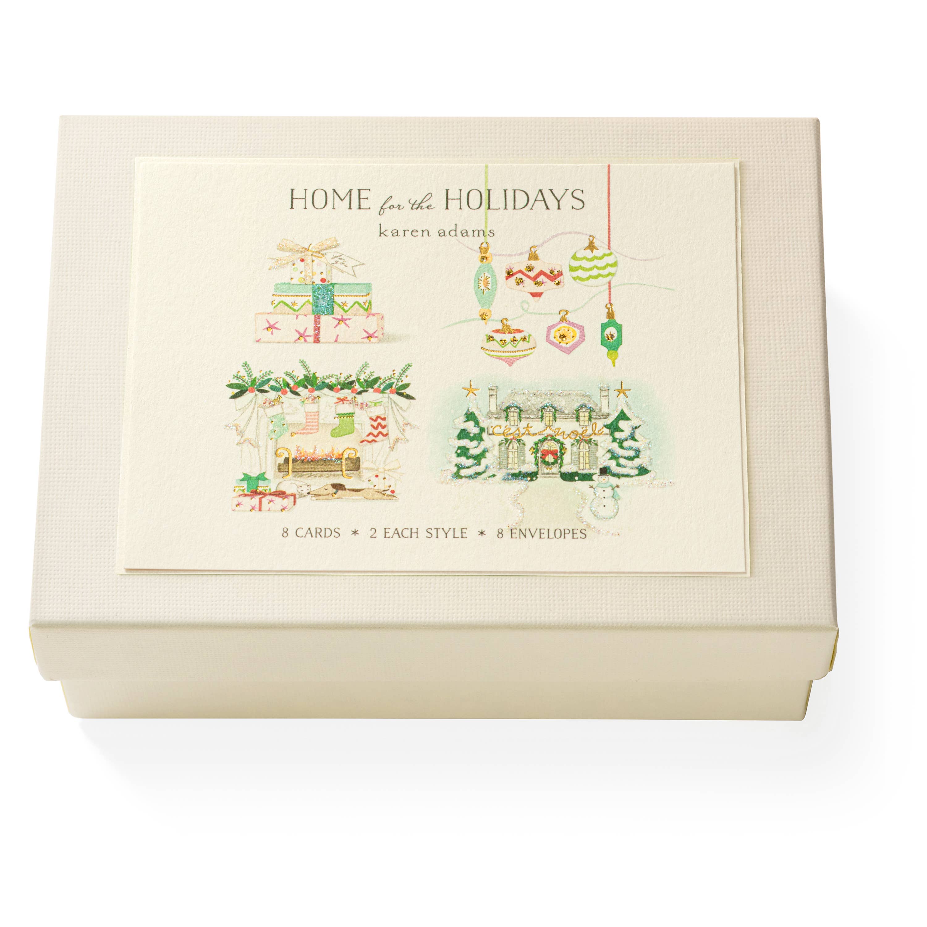 Karen Adams Designs - Home for the Holidays Note Card Box