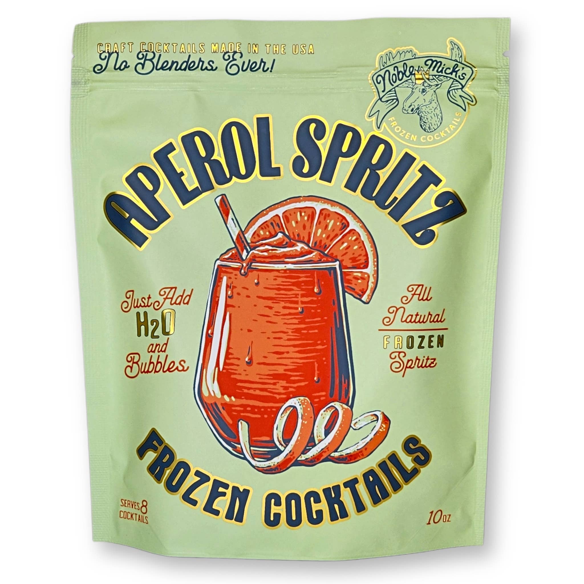 NOBLE MICK'S - Single Serve Craft Cocktails - Aperol Spritz Frozen Cocktail