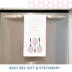 Busy Bee Gift & Stationery - Tennis Vintage Racquet Frost Flex Cups