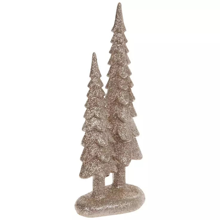 Glitter Christmas Trees  Champagne