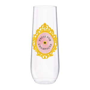 Sip Hip Hooray - Press For Champagne 9oz Flute Tossware