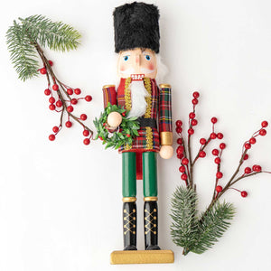 8 Oak Lane - Plaid 15" Nutcracker