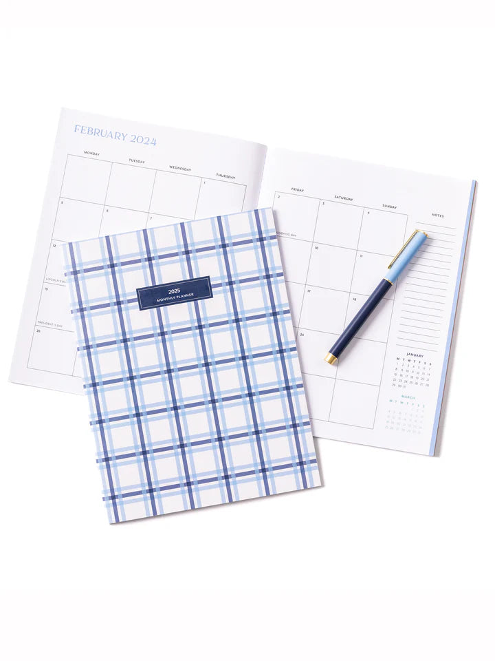 Mary Square Snap Cap Pen | Colorblock Blue