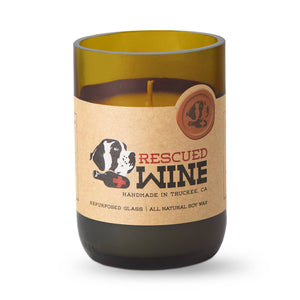 Rescued Wine Candles - Cabernet Soy Candle - Signature Upcycled Candles Wine Candle