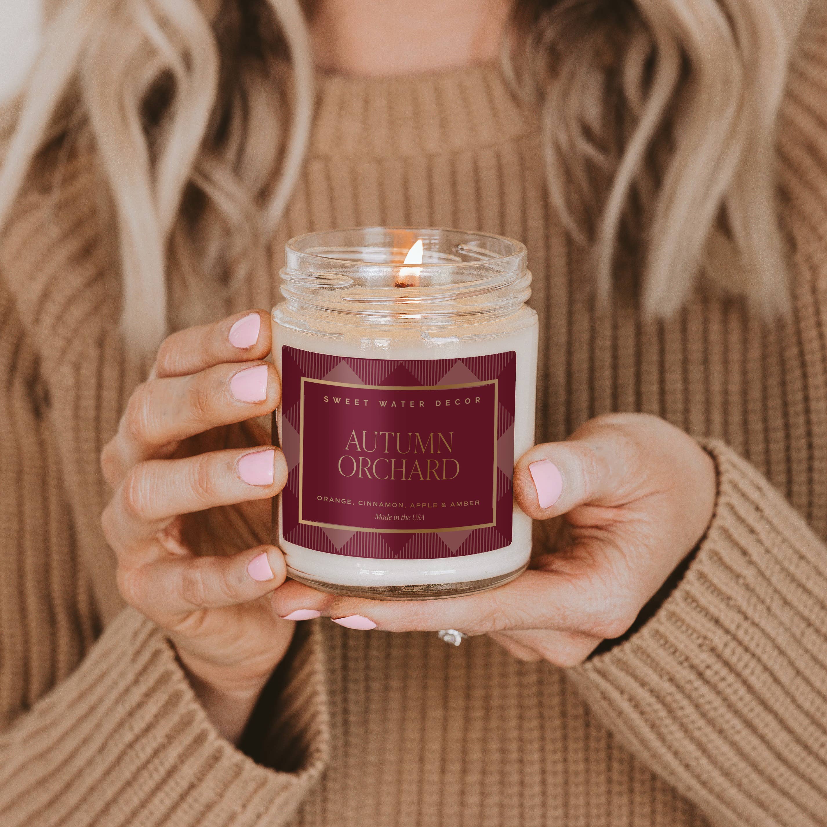 Sweet Water Decor - *NEW* Autumn Orchard 9 oz Soy Candle - Fall Decor