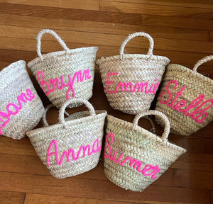 Mikwi - WHOLESALE PERSONALIZED BASKET, customized straw Beach bag