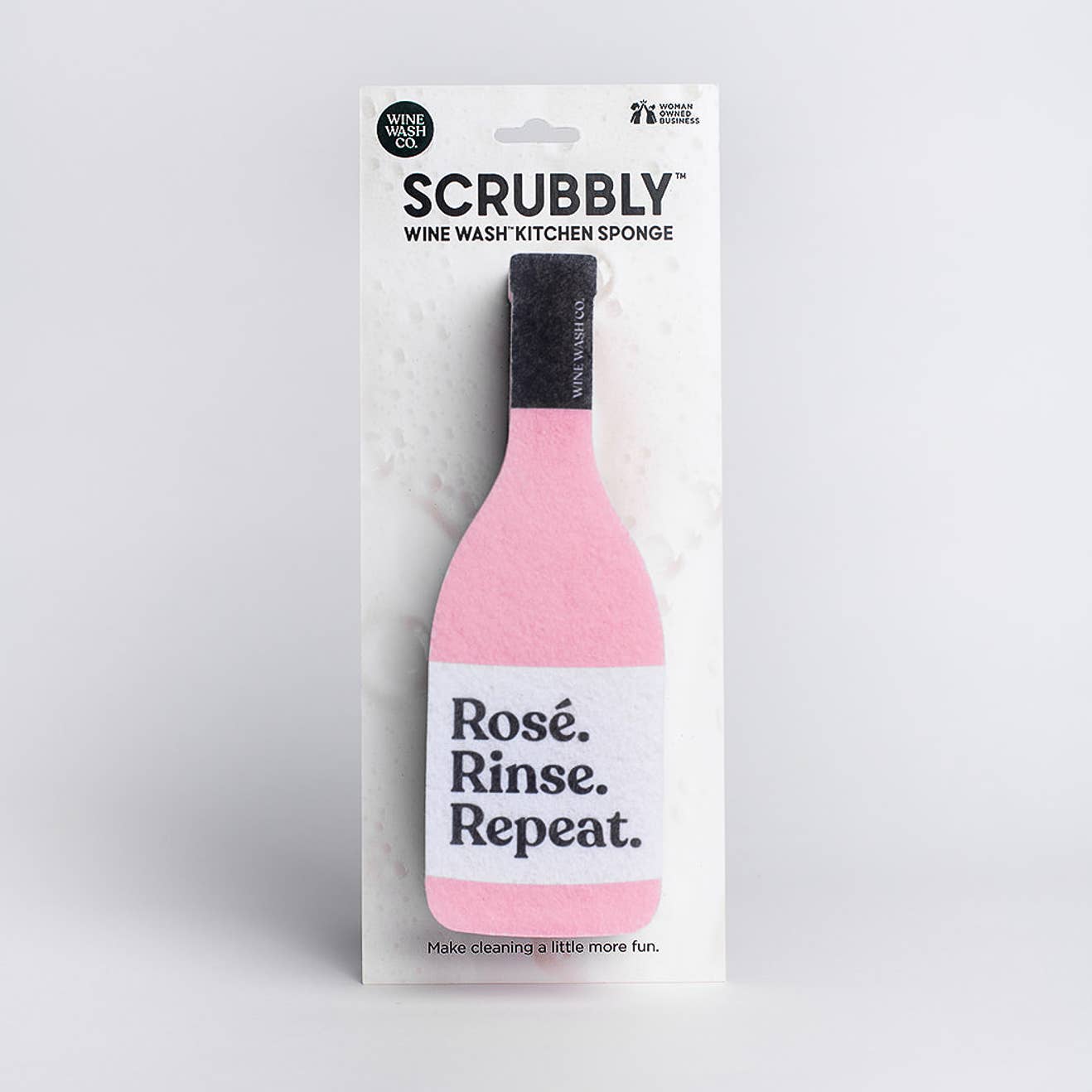 Wine Wash Co. - Scrubbly™ Kitchen Sponge: Rosé Rinse Repeat
