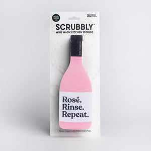 Wine Wash Co. - Scrubbly™ Kitchen Sponge: Rosé Rinse Repeat