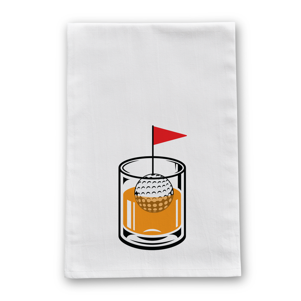 Barrel Down South Bourbon Golf Tea Towel