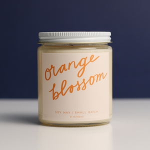 Poured Goods - Orange Blossom: 8 oz Soy Wax - Small Batch Candles